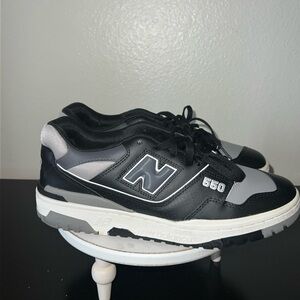 New Balance Men's Black and Gray BB550 SR1 Sneakers sz 9.5
